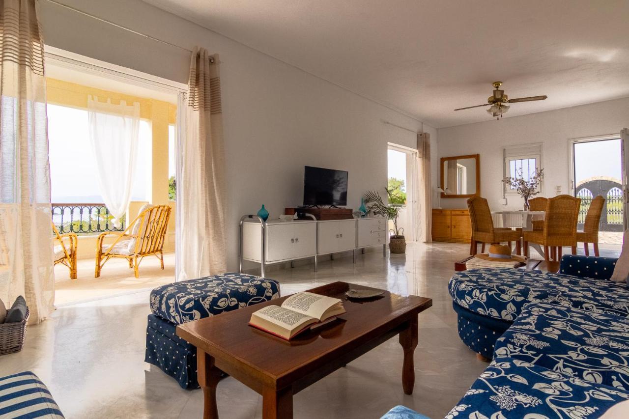 House With Amazing Ocean View And Patio - Pool Villa Porto Heli Eksteriør billede