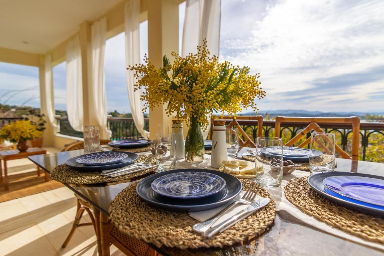House With Amazing Ocean View And Patio - Pool Villa Porto Heli Eksteriør billede