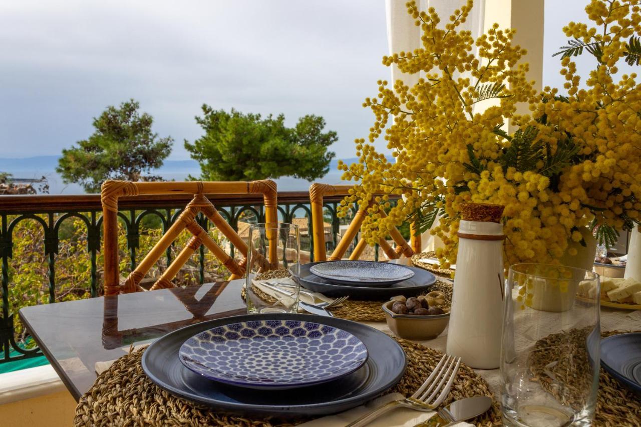 House With Amazing Ocean View And Patio - Pool Villa Porto Heli Eksteriør billede