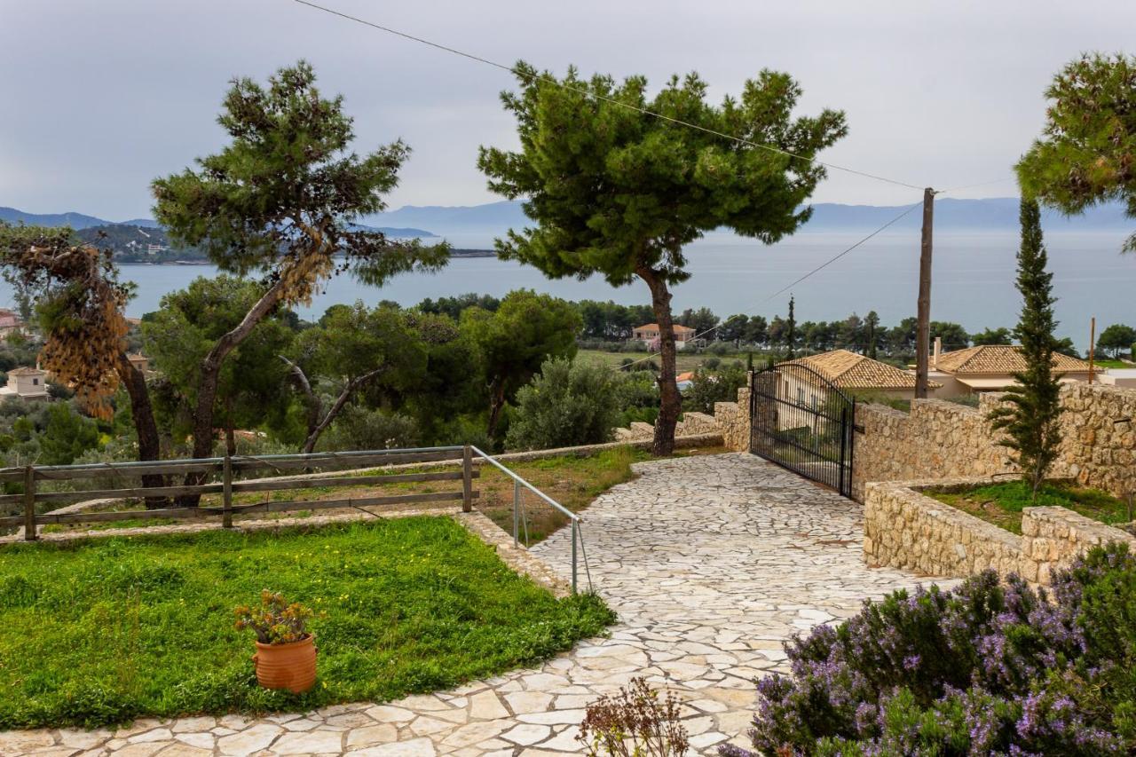 House With Amazing Ocean View And Patio - Pool Villa Porto Heli Eksteriør billede