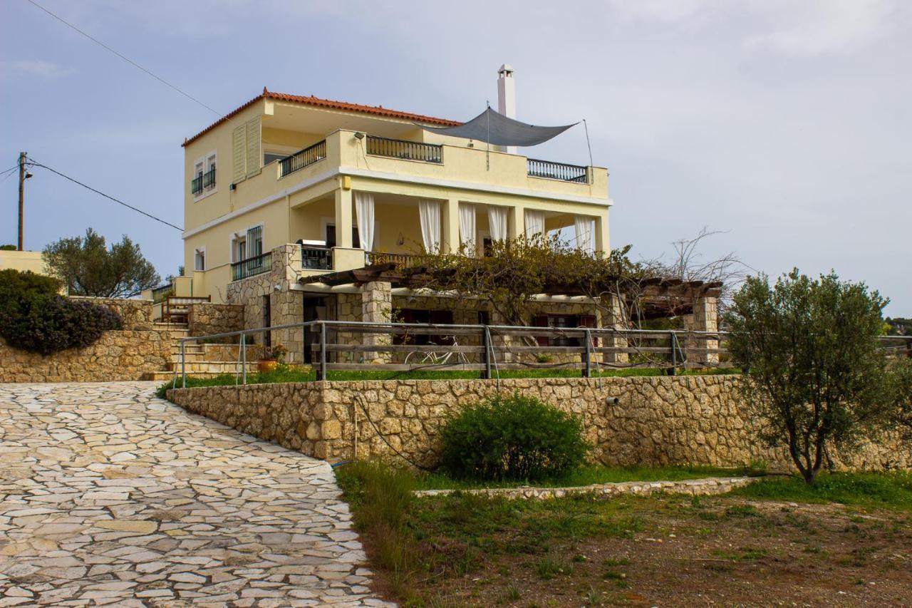 House With Amazing Ocean View And Patio - Pool Villa Porto Heli Eksteriør billede