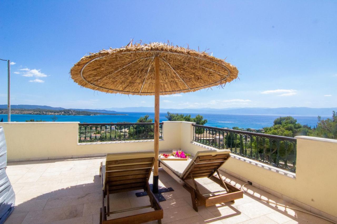 House With Amazing Ocean View And Patio - Pool Villa Porto Heli Eksteriør billede