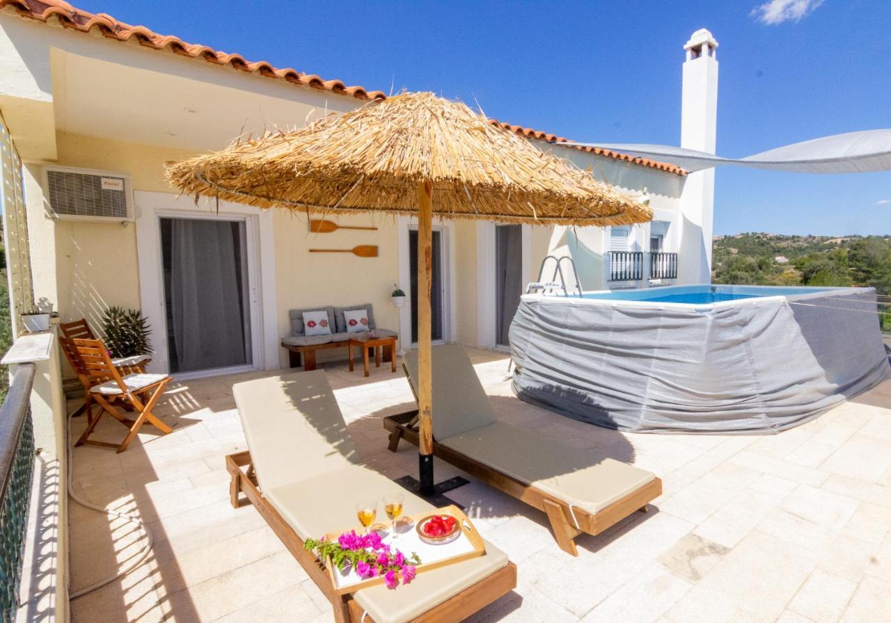 House With Amazing Ocean View And Patio - Pool Villa Porto Heli Eksteriør billede